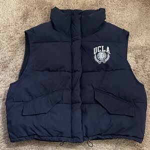 H&M Navy Blue Puffer Vest